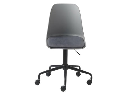 Maisonpuretop - Chaise de bureau en plastique et métal Couleur - Gris 66668AWNS