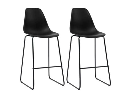 Chaises hautes de bar noir Artvivrestore - Lot de 2 73647CKJV