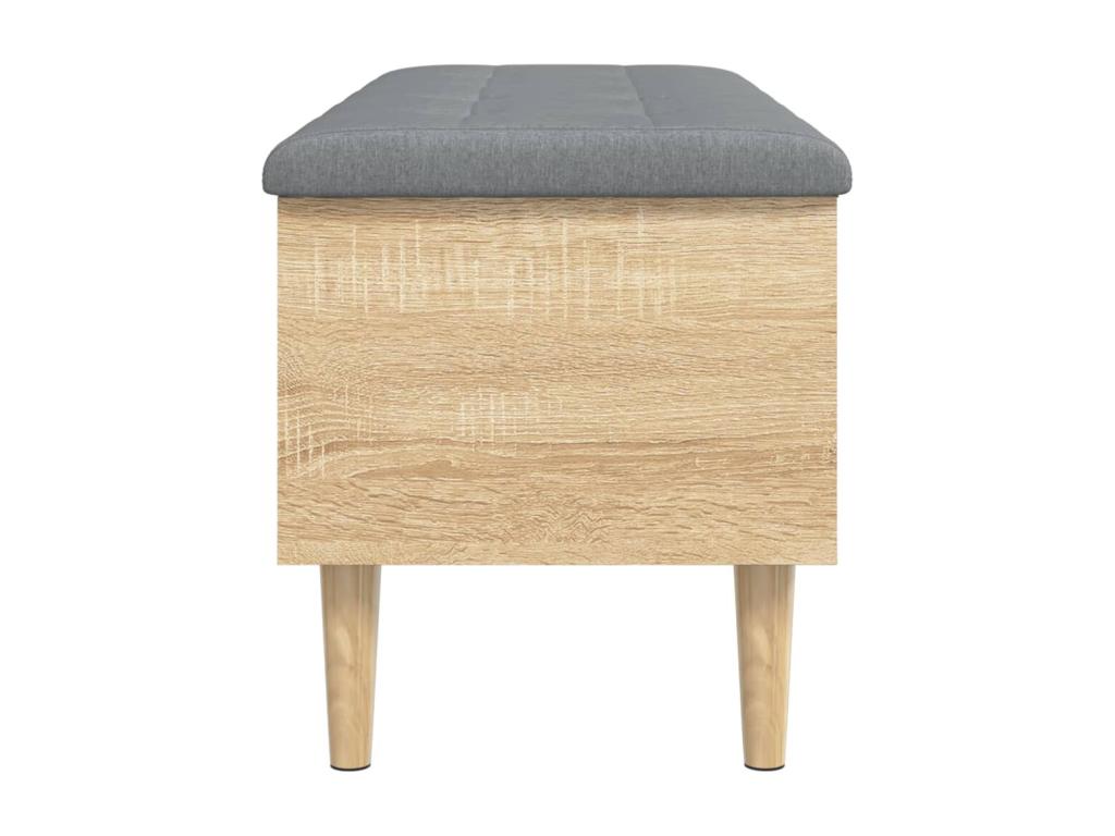 Banc de rangement chêne Maisonpuretop 102x42x46 bois d'ingénierie 21703DSIM