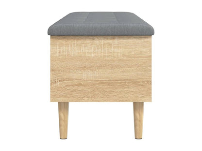 Banc de rangement chêne Maisonpuretop 102x42x46 bois d'ingénierie 21703DSIM