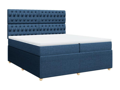 Sommier à Artvivrestore de lit avec matelas Bleu 200x200 cm Tissu 88550CKEZ