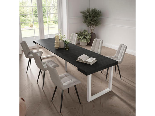 Table console extensible 300 Pour 14 personnes Pieds bois massif 42612WYHL