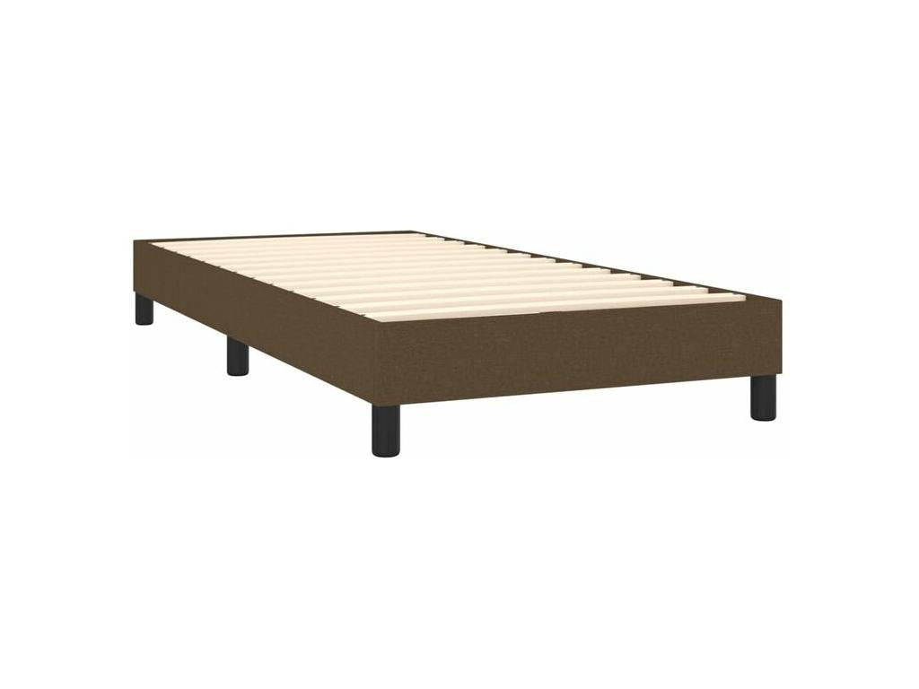 Sommier à Maisonpuretop de lit avec matelas Marron foncé 100x200 43830WXJB