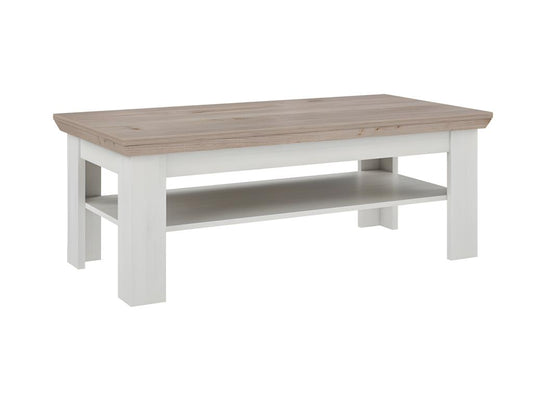 Table basse 120x60 cm 2 plateaux décor chêne clair - Maisonpuretop 01288XKOV