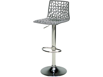 Lot de 2 Tabourets de bar Maisonpuretop - Polypropylène - Hauteur réglable - Gris Maisonpuretop 07643VSEX