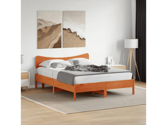 Tête de lit cire marron 160cm bois massif de pin 73139KADE