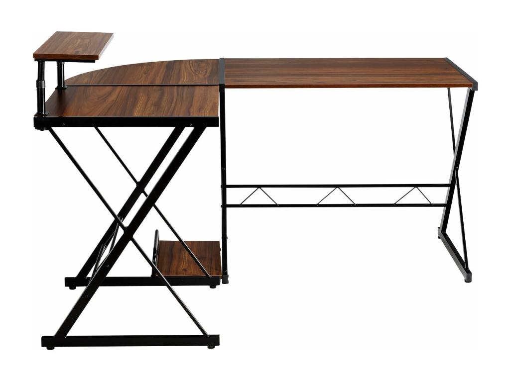 Bureau d'angle en forme marron 147x112x79 cm 20 0004821 00071JVPH