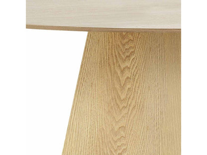 Artvivrestore - Table Ronde 120cm Pied Central MDF Placement Frêne 48409PSAQ