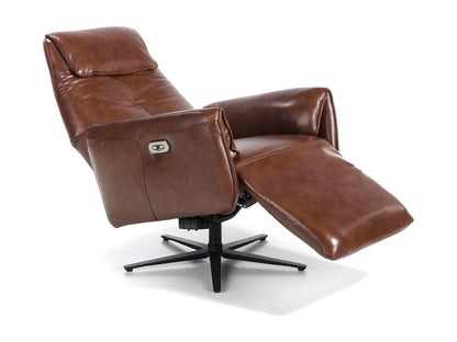 Fauteuil Artvivrestore pivotant cuir marron et pieds en acier Artvivrestore-Couleur Artvivrestore 26 Violet 47889SIZL