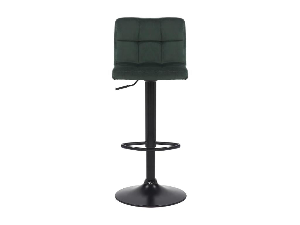 Tabouret de bar - Velours / Blanc - Vert - Maisonpuretop 85614KWKK