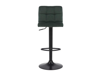 Tabouret de bar - Velours / Blanc - Vert - Maisonpuretop 85614KWKK
