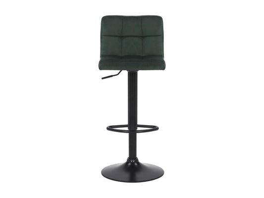 Tabouret de bar - Velours / Blanc - Vert - Maisonpuretop 85614KWKK
