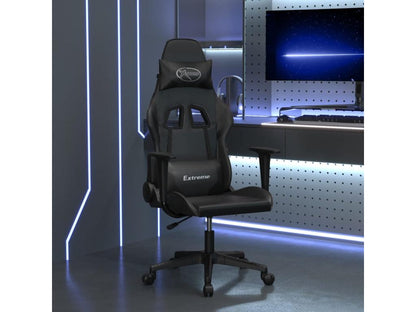 Chaise de jeu de massage noir similicuir 45427WBOQ