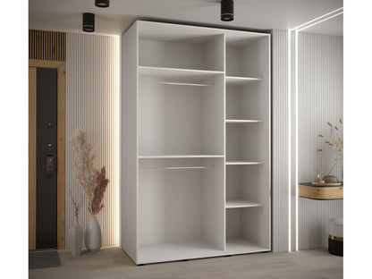 ARMOIRE Maisonpuretop 1 À PORTES COULISSANTES 235.2/150/60 3 portes Blanc/Noir/Noir 75051POSG
