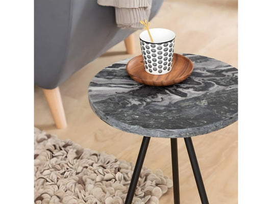 Bout de canapé en marbre gris Maisonpuretop 25781XYXL