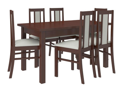 Chaise bois Noyer foncé et tissu Artvivrestore-Tissu 27118 78996COWC