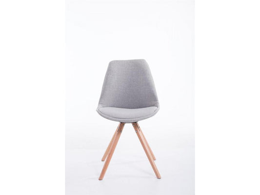 chaise salle à manger - Tissu / Bois - Gris - Artvivrestore 24952CZNN