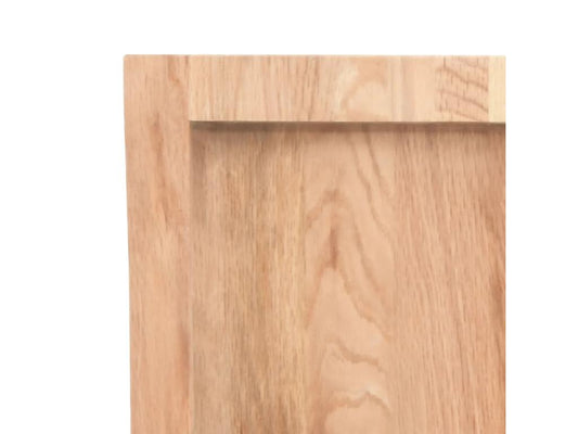 Etagère murale marron clair bois chêne massif traité 07186HRXC