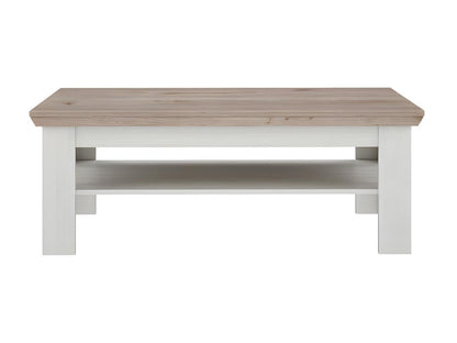 Table basse 120x60 cm 2 plateaux décor chêne clair - Maisonpuretop 01288XKOV