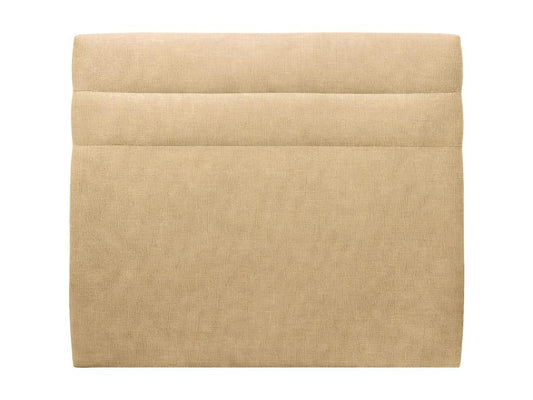 Tete de lit Lignes Tissu Jaune L 140 cm - Ep 10 cm rembourré 42664YACR