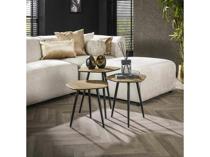 Table basse organique finition bronze ancien lot de 3 Artvivrestore 26292DQYB