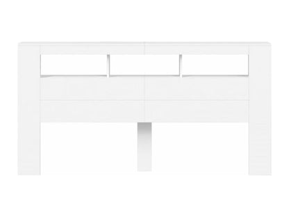 Tête de lit à LED blanc 200x18,5x103,5 cm bois d'ingénierie 83286TNIP