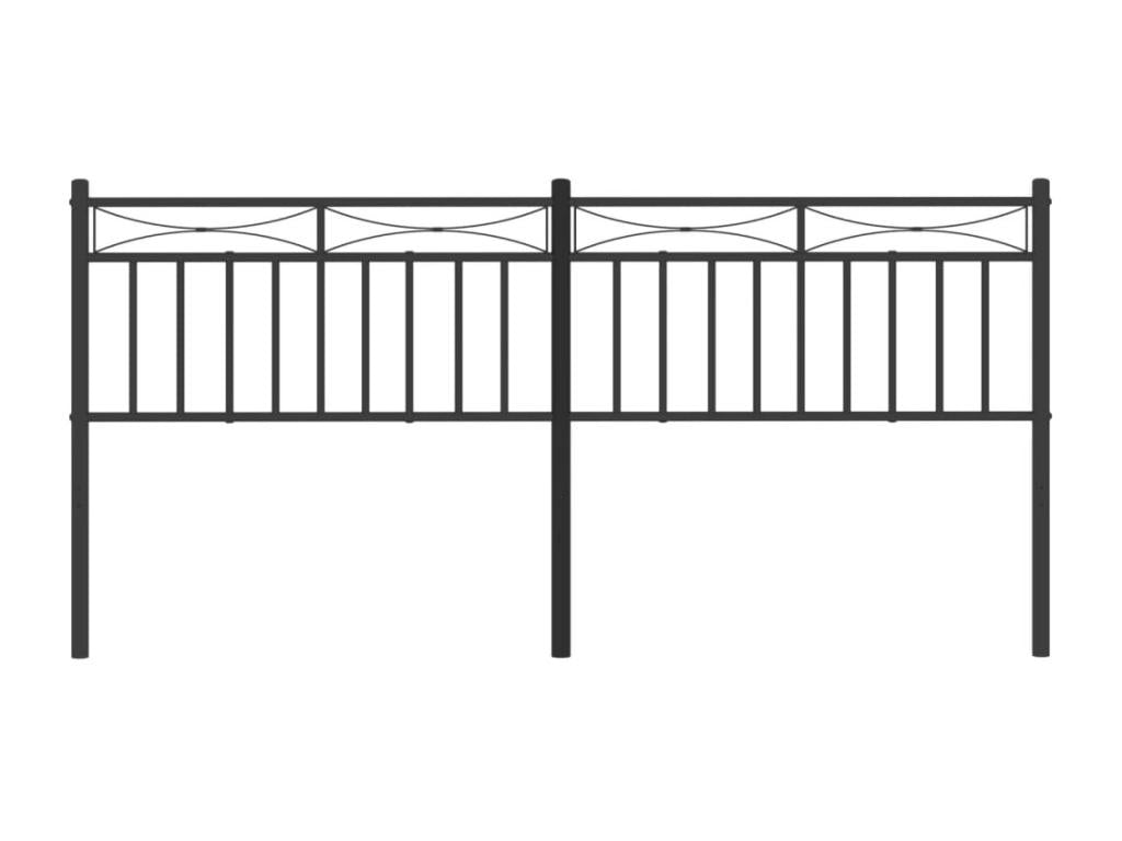 Tête de lit métal noir 200 cm 47735TXIQ