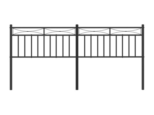 Tête de lit métal noir 200 cm 47735TXIQ