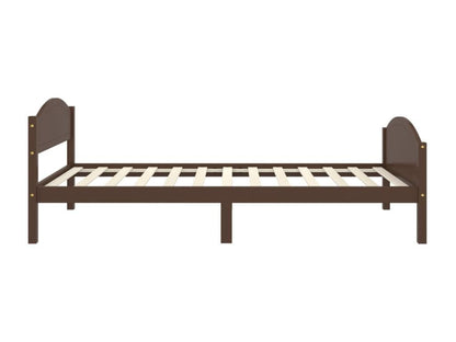 Cadre de lit sans matelas marron foncé pin massif 100x200 cm 75454GLLM