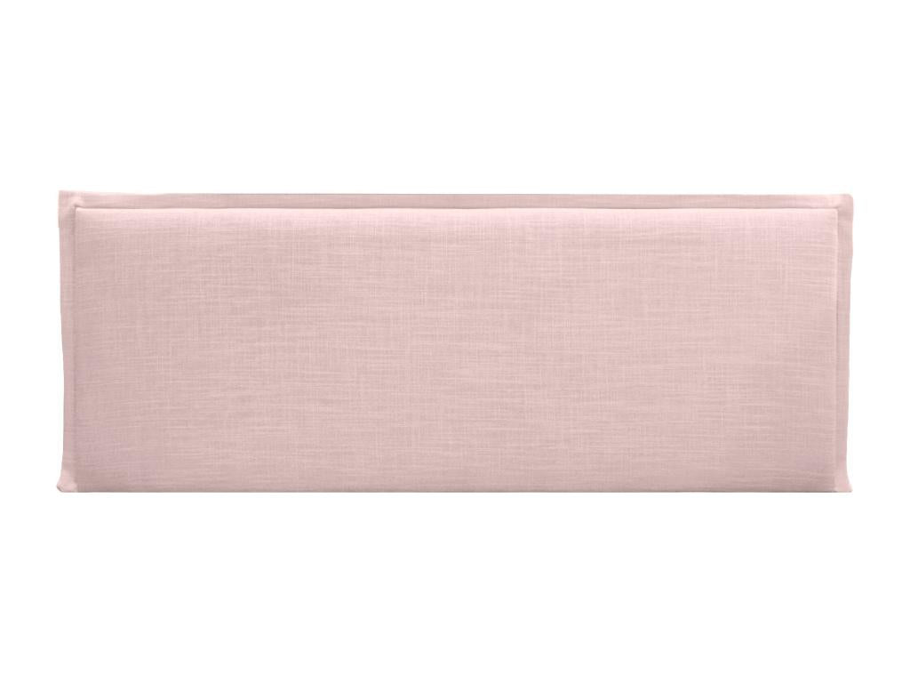 Artvivrestore Tête de lit en lin naturel uni avec passepoils 150x50cm Lits 150/160 - Rose Pâle 53025GYMR