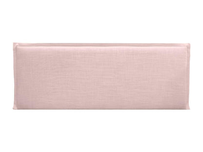 Artvivrestore Tête de lit en lin naturel uni avec passepoils 150x50cm Lits 150/160 - Rose Pâle 53025GYMR