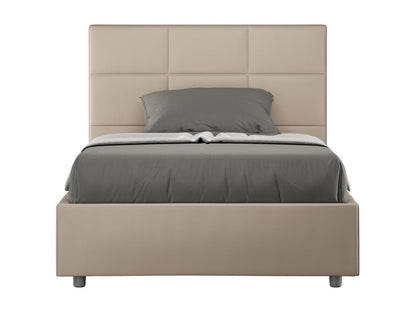 Lit 1 place et demi coffre rembourré 120x210 similicuir Maisonpuretop 11740THIP